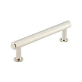 Burlington Piccadilly Knurled Cabinet Handles 128mm   Polished Nickel - Burlington Range